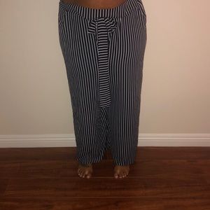 Striped Loose Leg Pants